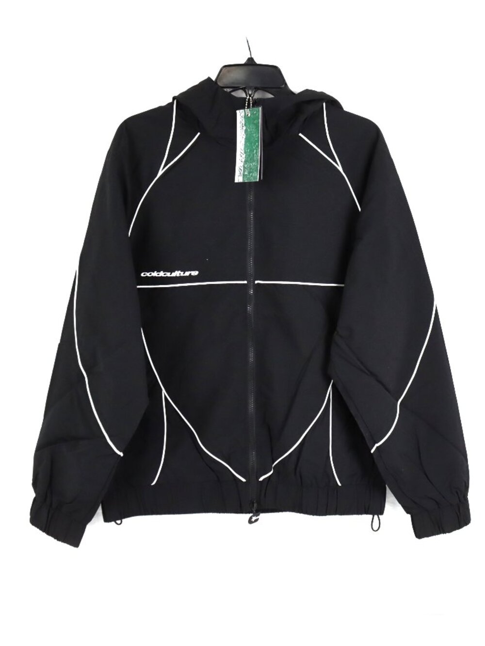 Cold Culture London Windbreaker Jacket In Black - Unisex Size L (NWT)